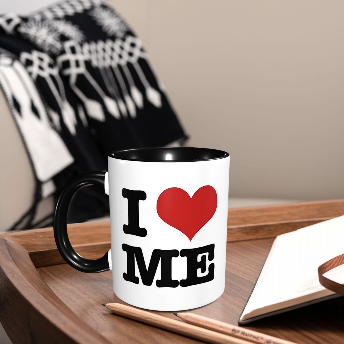 Coffee Tea And Me - I Love Me Tasse Lustige Keramik-Kaffeetassen