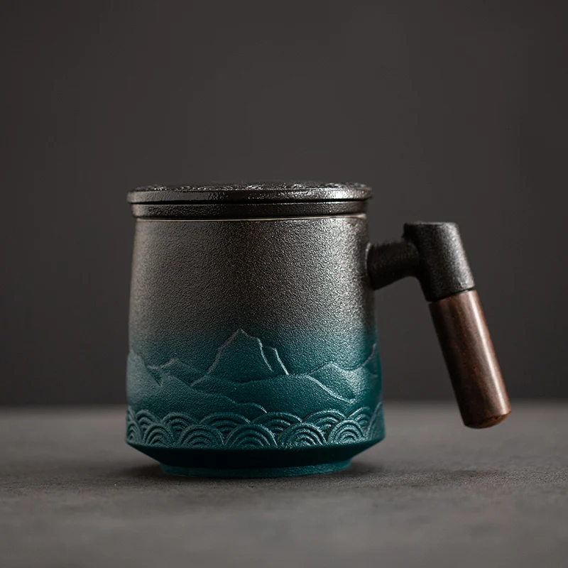 Coffee Tea Japan - Keramik Sieb Tee Tasse Becher mit