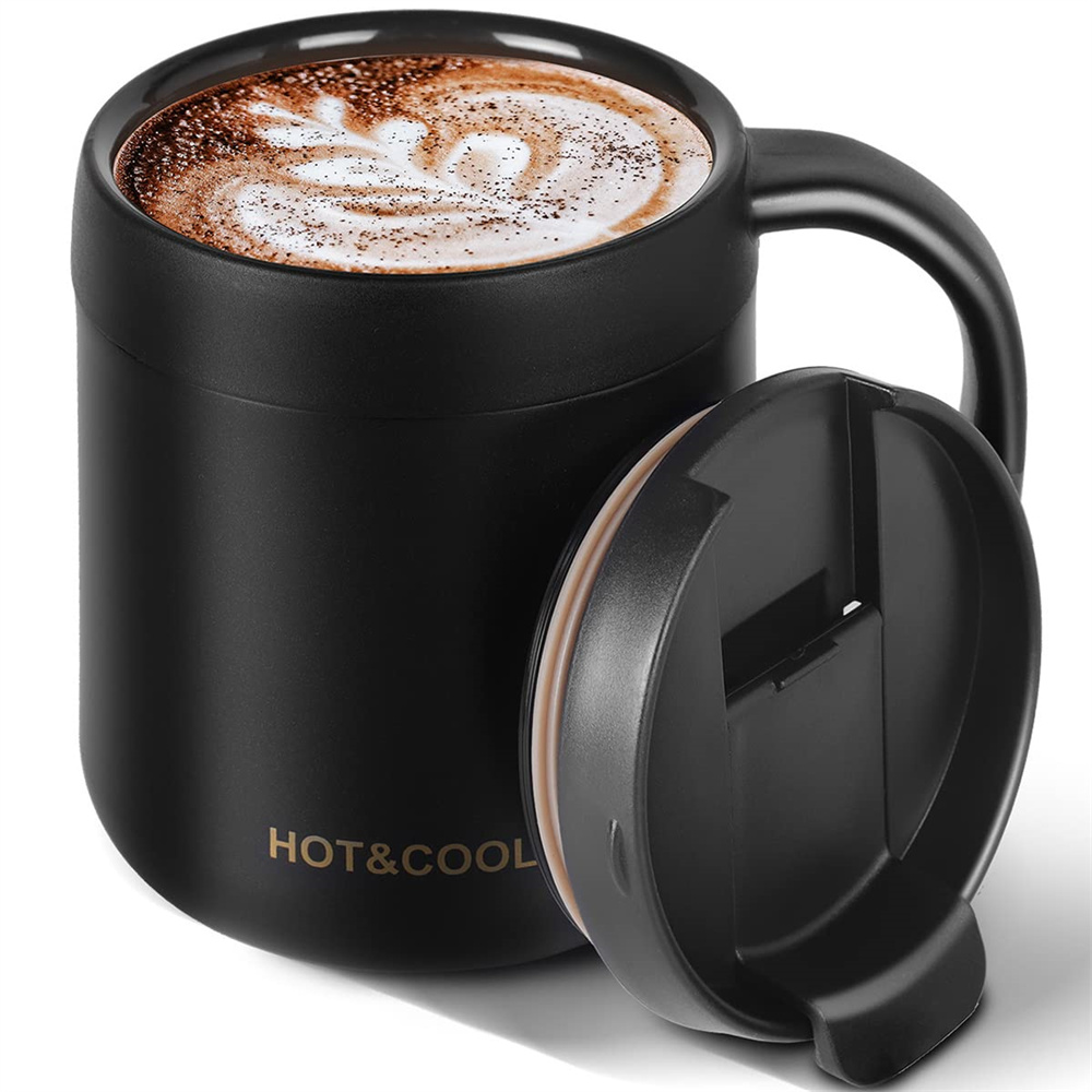 Coffee Tea Exchange - 350/500 ml isolierte Kaffeetasse mit Griff,