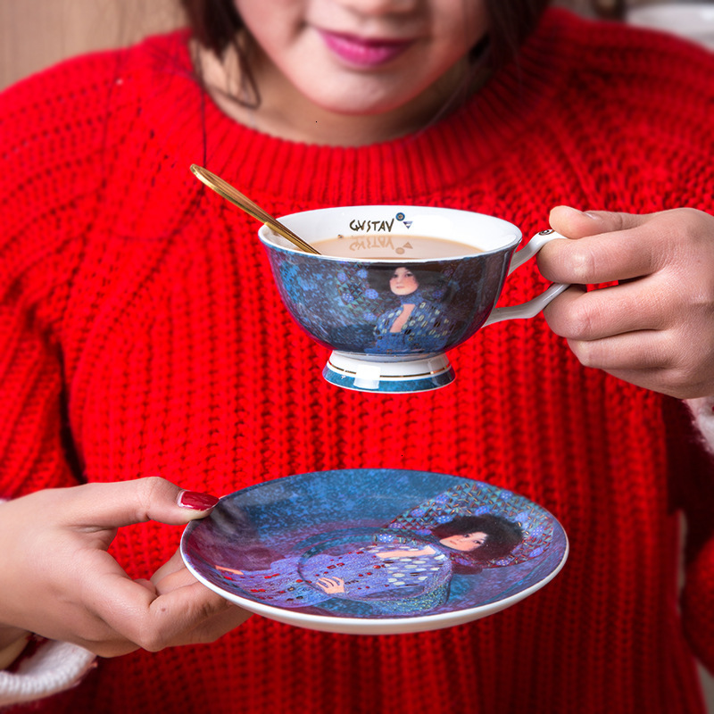 Coffee Tea World - Der weltberühmte Maler Gustav Klimt Ölgemälde