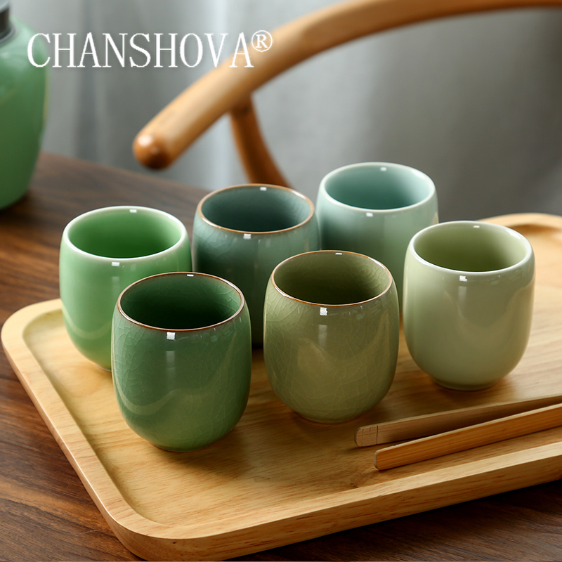 Coffee Tea And Sugar Set - CHANSHOVA-Teetassen-Set aus Porzellan, traditioneller chinesischer Stil,