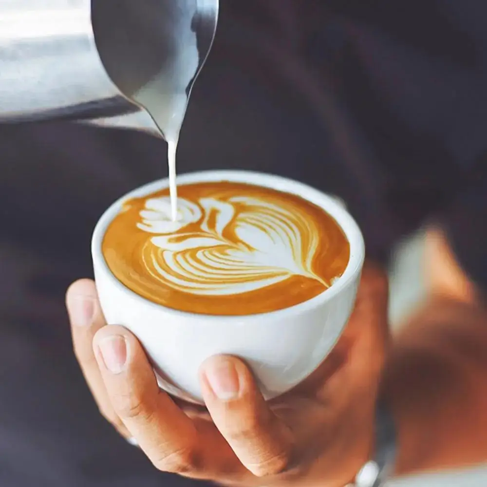 Barista Milk Jug - Kaffee-Milchaufschäumkrug Latte Art Milchaufschäumer Edelstahl-Messkrug Espresso