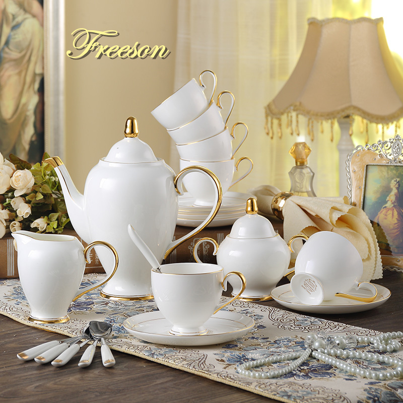 Coffee Tea And Sugar Set - Gnade Knochen China Kaffee Set Weiß