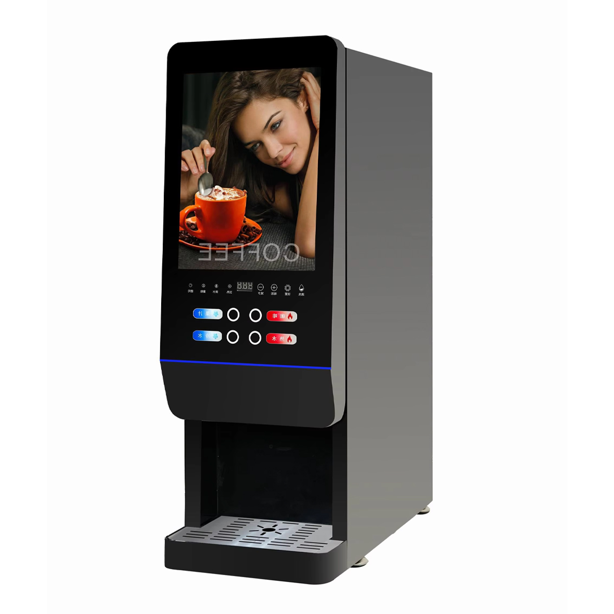 Coffee Tea Uses - E-20SW Milchtee-Verkaufsautomat Vollautomatische Instantkaffeemaschine für Büronutzung