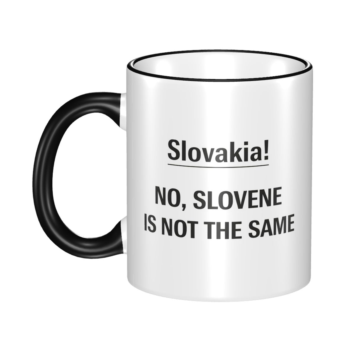 Coffee Vs Tea - Lustiger Geographie-Witz Slowakei vs. Slowenien Verwechselungstasse