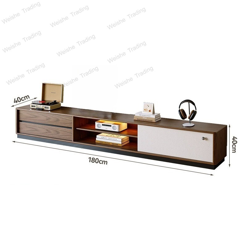 Young Tea Coffee - Kleiner ovaler Couchtisch aus massivem Holz