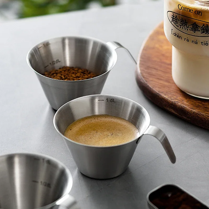 Barista Milk Jug - 100 ml Messbecher Edelstahl Espressotassen Kleine
