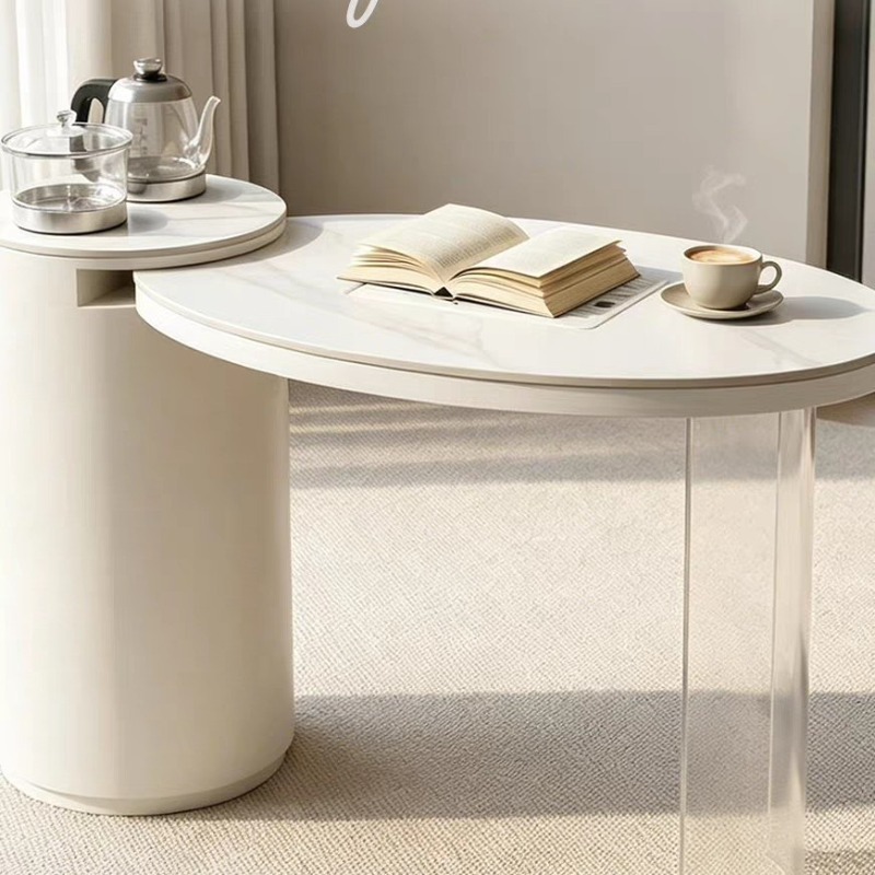 Young Tea Coffee - Neuer Büro- und Haushalts-Couchtisch aus cremefarbenem