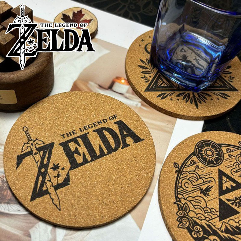 Coffee Tea Japan - Zelda Untersetzer Cartoon Anime Runde Holzmatte