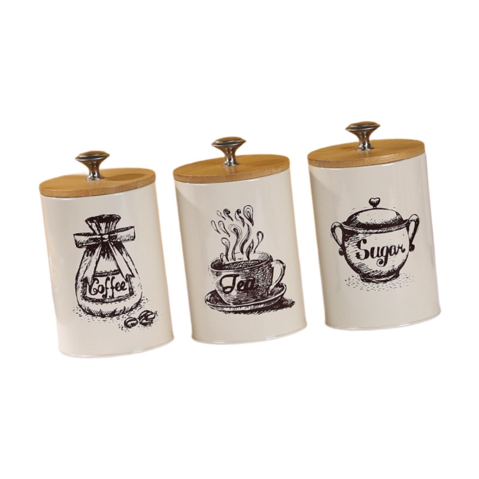 Landhaus Kaffee Tee Zucker Vor – Coffee Tea And Sugar Canister Set Bewertung und Preis