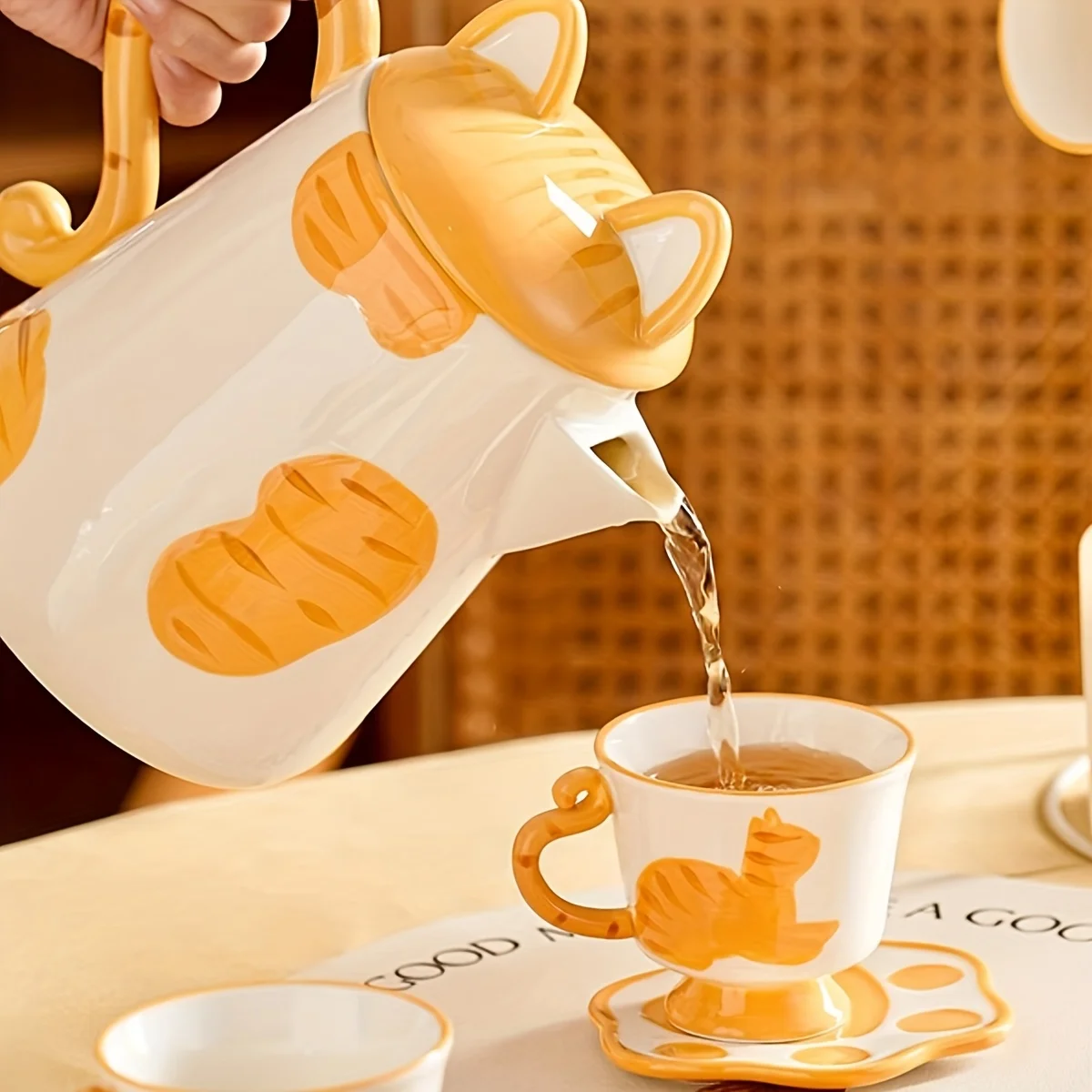 Keramik Kreatives Katzen-Tee-S – Coffee Tea Room Bewertung und Preis