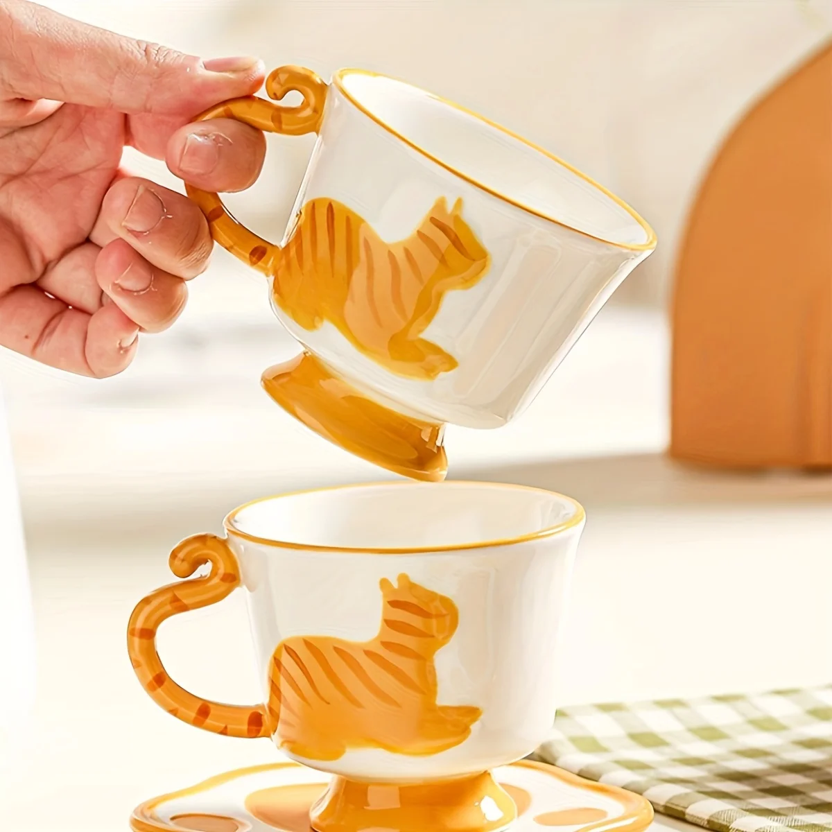 Keramik Kreatives Katzen-Tee-S – Coffee Tea Room Bewertung und Preis