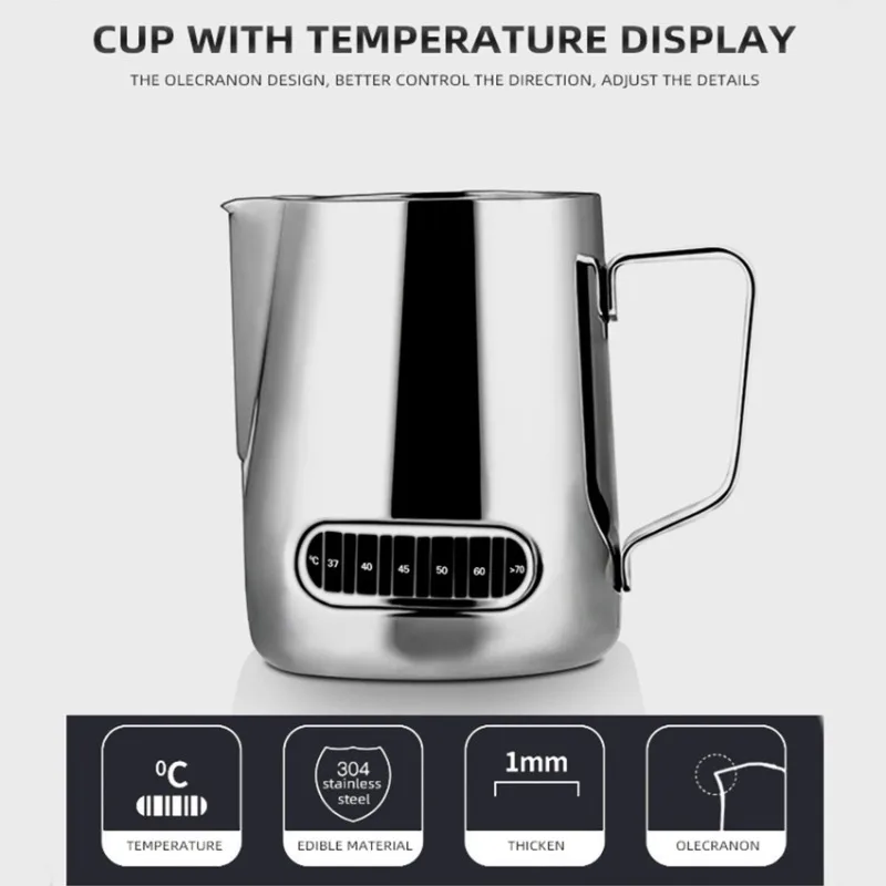 350 ml Edelstahl-Milchaufschäu – Barista Milk Jug Bewertung und Preis