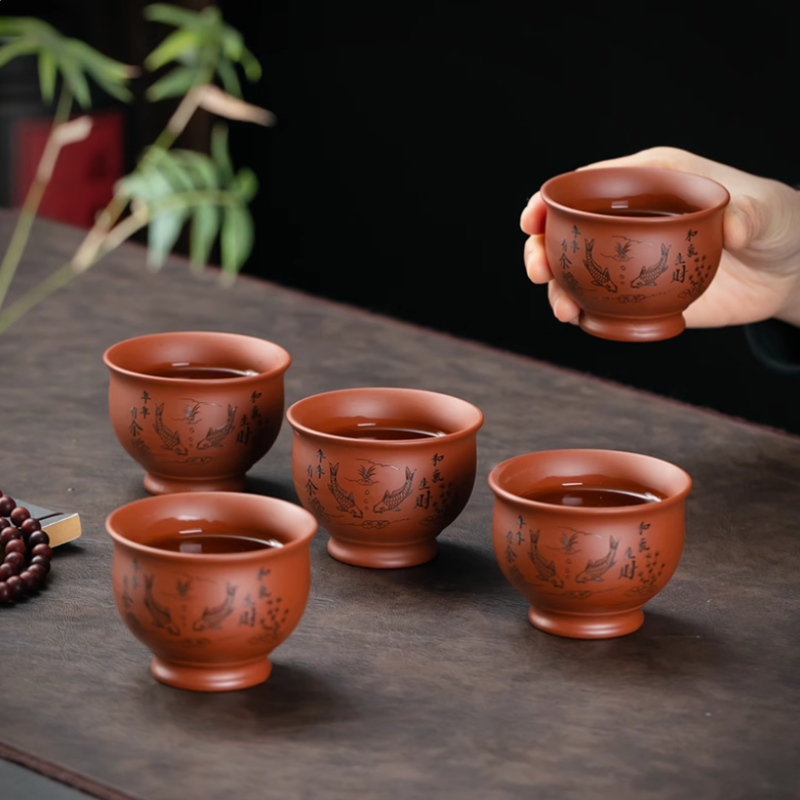 Chinesische Yixing Lila Ton Te – Coffee Tea And Sugar Set Bewertung und Preis