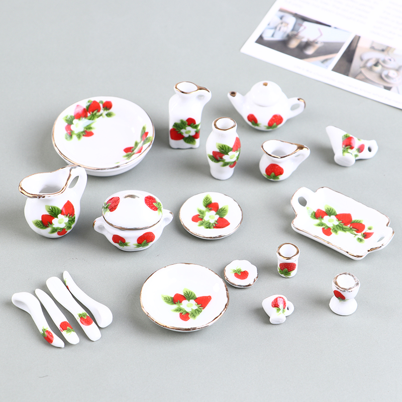 1 Set 1:12 Miniatur Puppe Haus – Coffee Tea And Sugar Set Bewertung und Preis