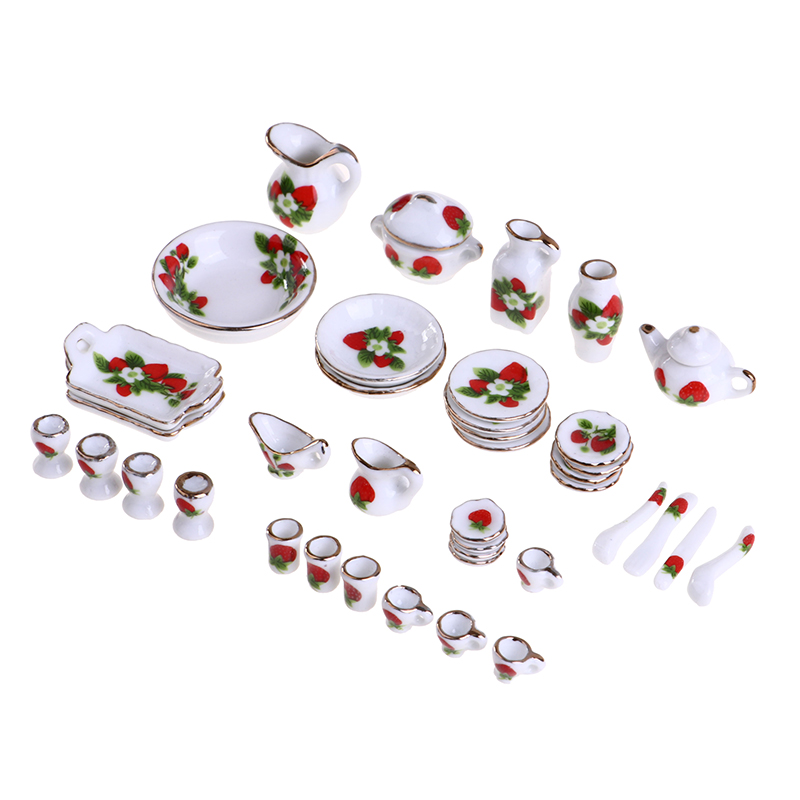 1 Set 1:12 Miniatur Puppe Haus – Coffee Tea And Sugar Set Bewertung und Preis