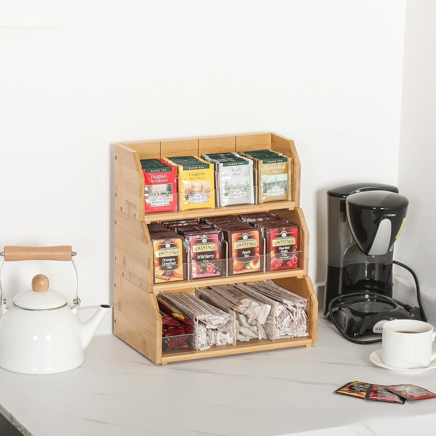 Bambus Teebeutel-Aufbewahrungs – Coffee Tea Room Bewertung und Preis