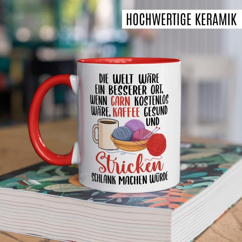 Lustige Strick-Tasse - „Wenn d – Coffee Tea And Me Bewertung und Preis