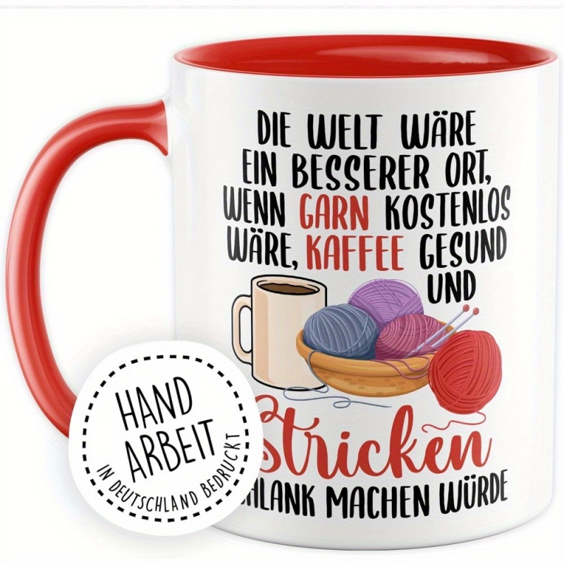 Lustige Strick-Tasse - „Wenn d – Coffee Tea And Me Bewertung und Preis