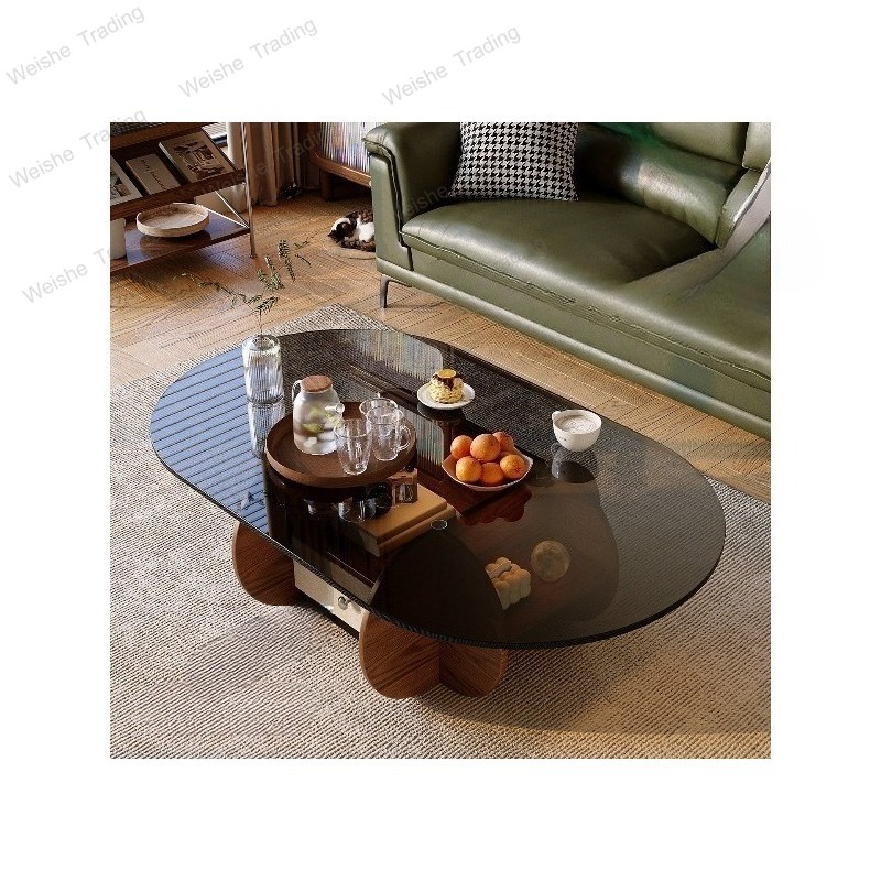 Kleiner ovaler Couchtisch aus  – Young Tea Coffee Bewertung und Preis
