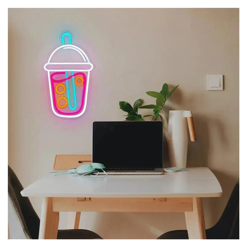 Boba-Tee Neonschild, Milchtee- – Wallpaper Coffee And Tea Bewertung und Preis
