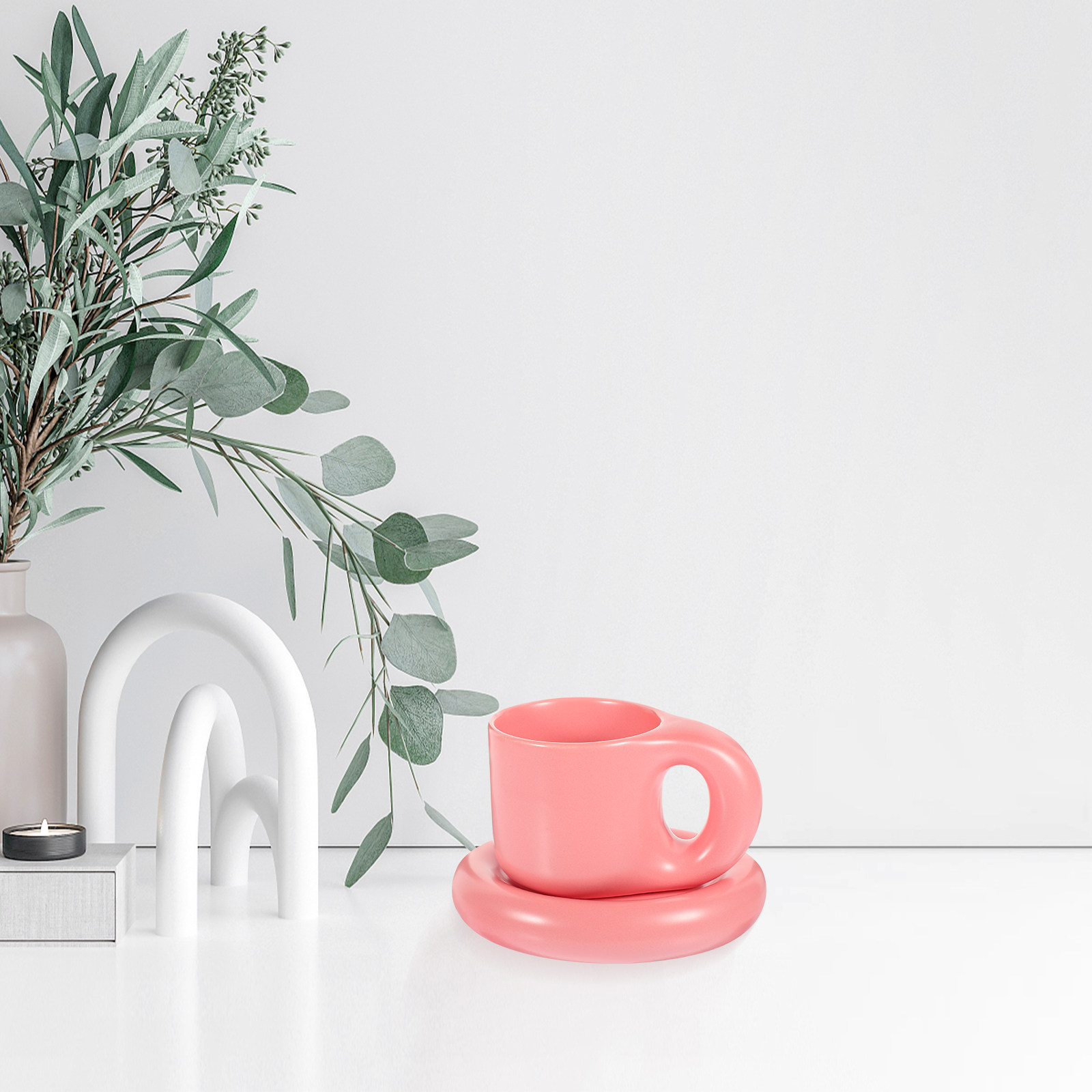Keramik-Kaffeetassen-Set mit U – Coffee Tea Uses Bewertung und Preis