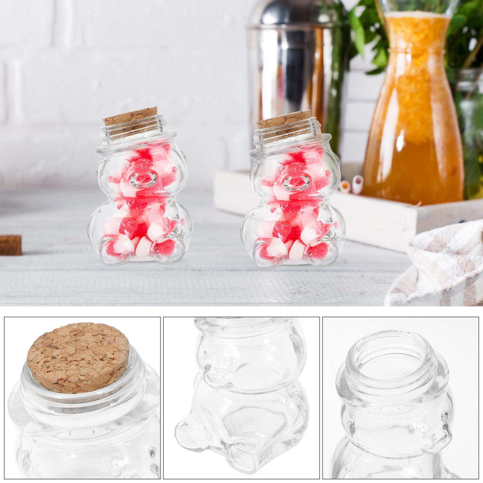 4-teiliges Glas-Bonbonglas-Set – Coffee Tea And Sugar Set Bewertung und Preis